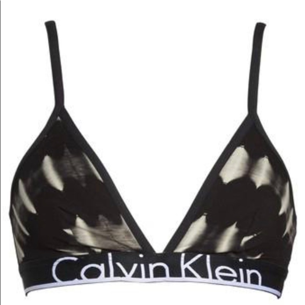 Calvin Klein triangle bralette L